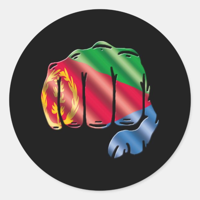 Sticker Rond Érythrée (Devant)