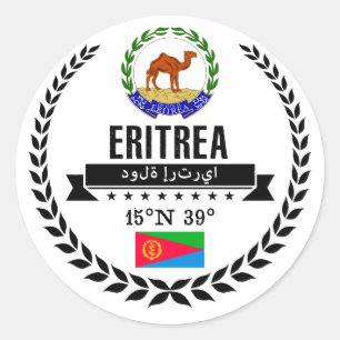 Sticker Rond Érythrée