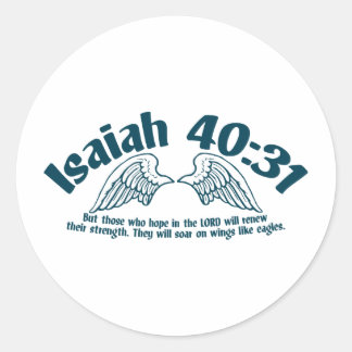 Sticker Rond Ésaïe 40:31