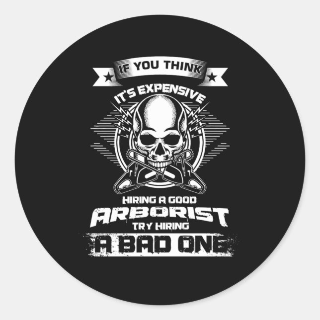 Sticker Rond Escalade Arbre Arboriculturiste Nature Lover Locat (Devant)