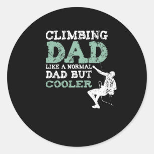 Sticker Rond Escalade Papa rock escalade papa alpiniste père pè