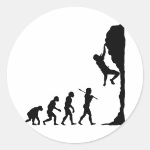 Sticker Rond Escalade rocheuse