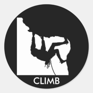 Sticker Rond escalade rocheuse