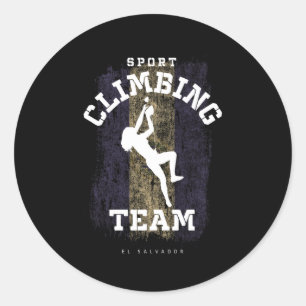 Sticker Rond Escalade sportive El Salvador Climber Escalade bou