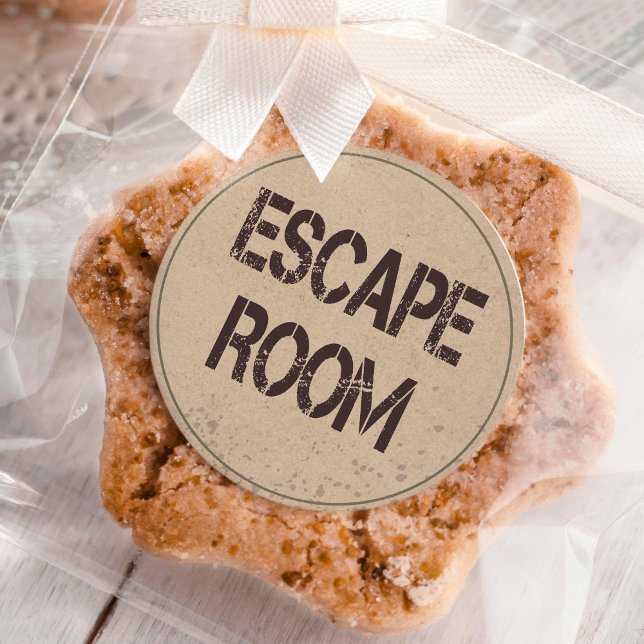 Sticker Rond Escape Room Anniversaire (Créateur téléchargé)