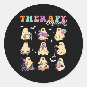 Sticker Rond Escouade Ghost Phytothérapie Slp Ot Pt Team Hallow