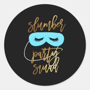 Sticker Rond Escouade Slepover Pajamas Py Pour N