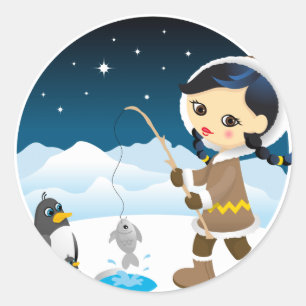 Sticker Rond Eskimo