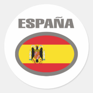 Sticker Rond Espagne Cool Drapeau Design!