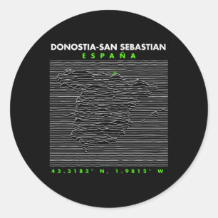 Sticker Rond Espagne Donostia-San Sebastian