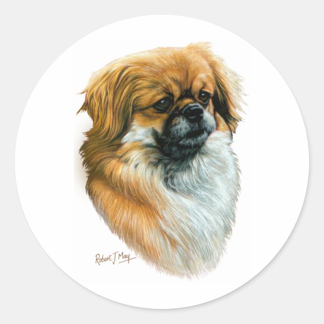 Sticker Rond Espagnol tibétain (Devant)