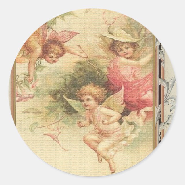 Sticker Rond Espérance - Angels & Fleurs (Devant)