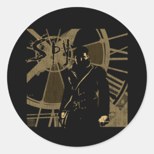 Sticker Rond Espion