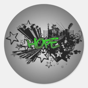 STICKER ROND ESPOIR