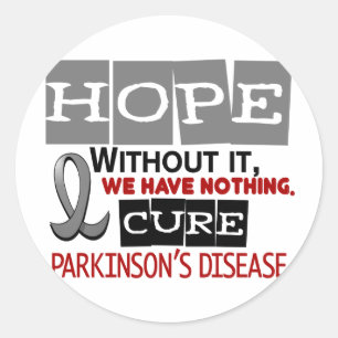 Sticker Rond ESPOIR 2 de :maladie de Parkinson