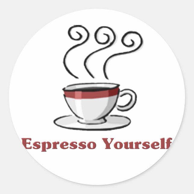 Sticker Rond Espresso Vous-Même (Devant)
