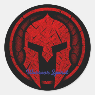 Sticker Rond Esprit guerrier