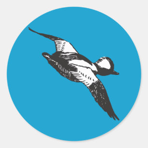 Sticker Rond Esquisse en tête de tampon