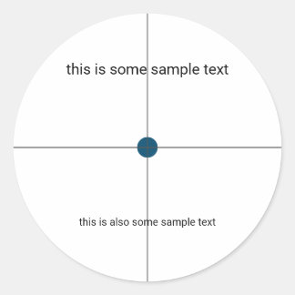 Sticker Rond essai échantillon