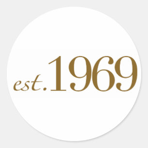 Sticker Rond Est 1969