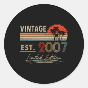 Sticker Rond Est 2007 16E 16