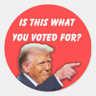 Sticker Rond Est-Ce Pour Cela Que Vous Avez Voté ?