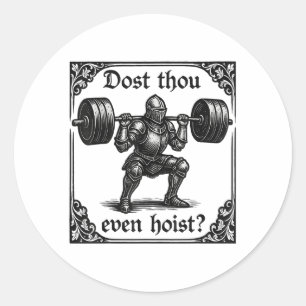 Sticker Rond Est-Ce Que Tu Peux Même Hoist Funny Gothique Deadl