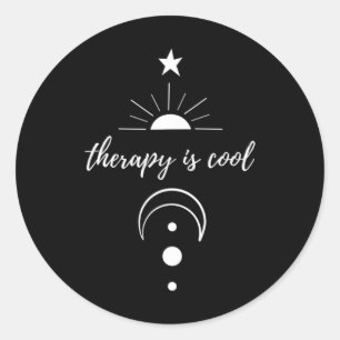 Sticker Rond Est Cool Auto-sensibilisation Santé mentale Étoile