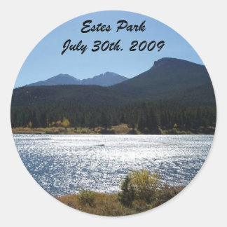 Sticker Rond Estes Park, Colorado - Customisé