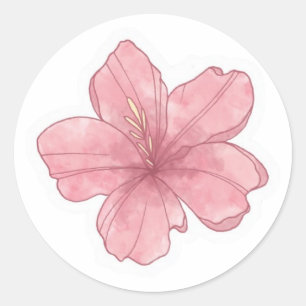 Sticker Rond esthétique estivale