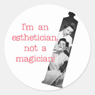 Sticker Rond Esthétique pas un magicien