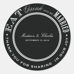 STICKER ROND ET ÊTRE MARIÉ   BÂTIMENTS DE FAVEUR