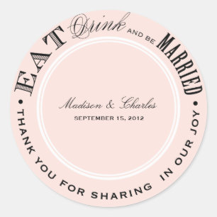 STICKER ROND ET ÊTRE MARIÉ   BÂTIMENTS DE FAVEUR