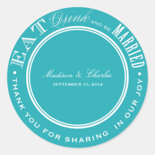 STICKER ROND ET ÊTRE MARIÉ   BÂTIMENTS DE FAVEUR