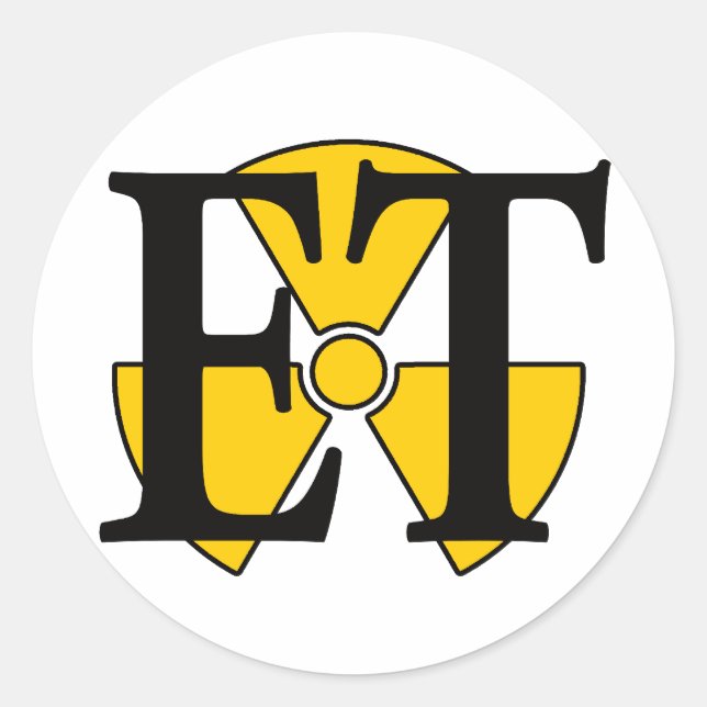 Sticker Rond ET- Technicien en électronique (Devant)