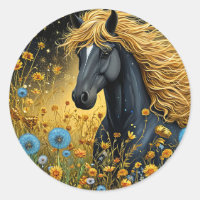 Étalon Noir pour les Amoureux des Animaux & Cadeau