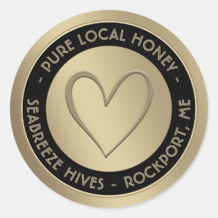 Sticker Rond Etanche 2oz BÉBÉ BEAR HONEY Round ou Carré