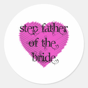 Sticker Rond Étape Père de la mariée