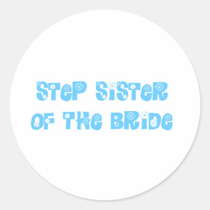 Sticker Rond Étape Soeur de la mariée