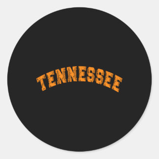 Sticker Rond État De L'État Du Tennessee Baseball