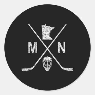 Sticker Rond État De L'Homme Hockey Look