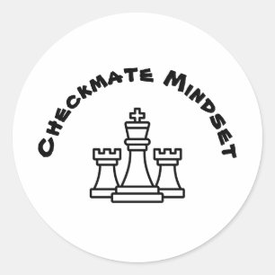 Sticker Rond État d'esprit du partenaire de contrôle