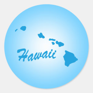 Sticker Rond État Hawaï