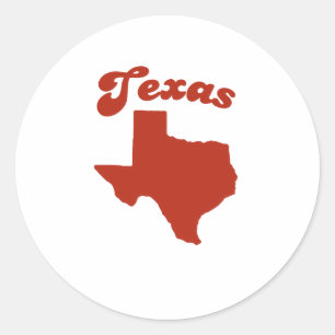 Sticker Rond État rouge du TEXAS