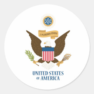 Sticker Rond États-Unis