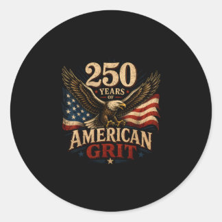 Sticker Rond États-Unis 250 ans quatrième juillet patriotique 1