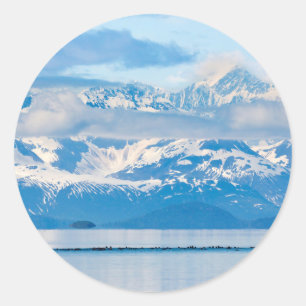 Sticker Rond États-Unis, Alaska, Glacier Bay National Park 7