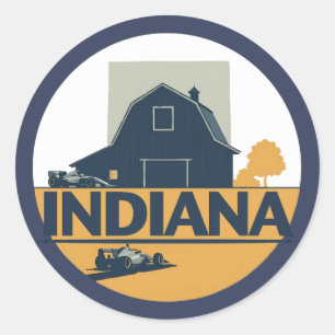 Sticker Rond États-Unis d'Amérique