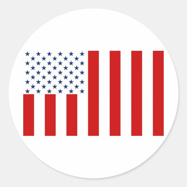 Sticker Rond États-Unis Drapeau civil Fils of Liberty Variation (Devant)