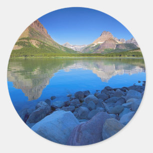 Sticker Rond États-Unis, Montana, Glacier National Park 4